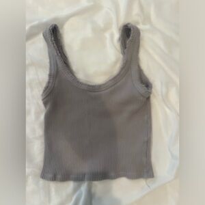 Urban Outfitters Grey ribbed tank top